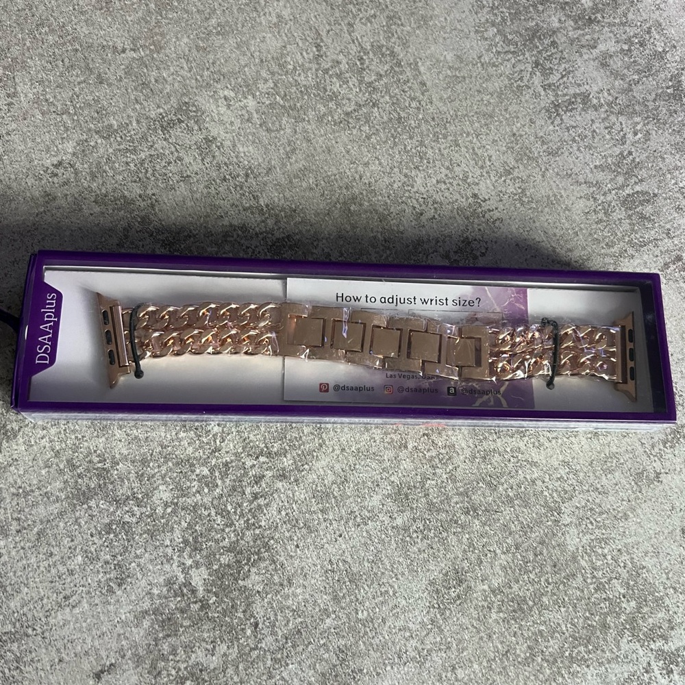 Elegant Rose Gold Chain Link Watch